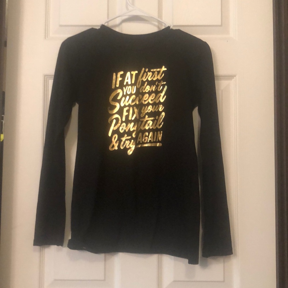 Black long sleeve t-shirt XL